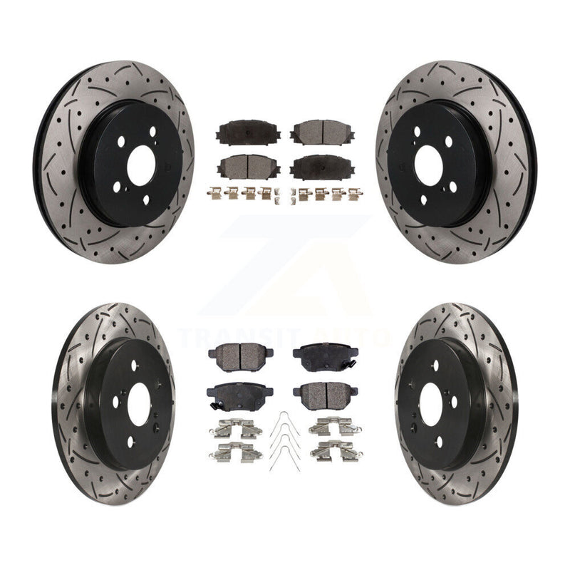 Transit Auto KDF-101821 Disc Brake Kit for 2019 Toyota Prius Prime - Front and Rear