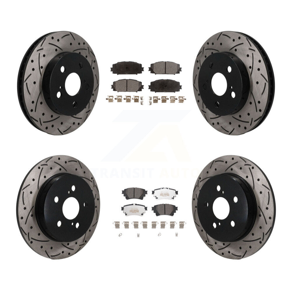 Transit Auto KDF-101822 Disc Brake Kit for 2020-2022 Toyota Corolla - Front and Rear