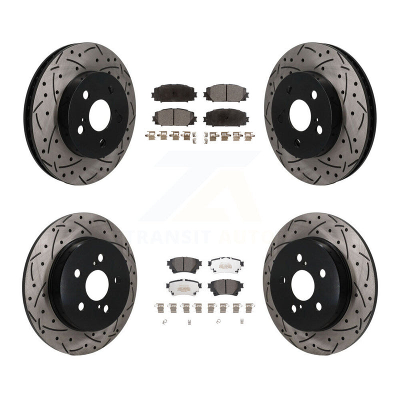 Transit Auto KDF-101822 Disc Brake Kit for 2020-2022 Toyota Corolla - Front and Rear