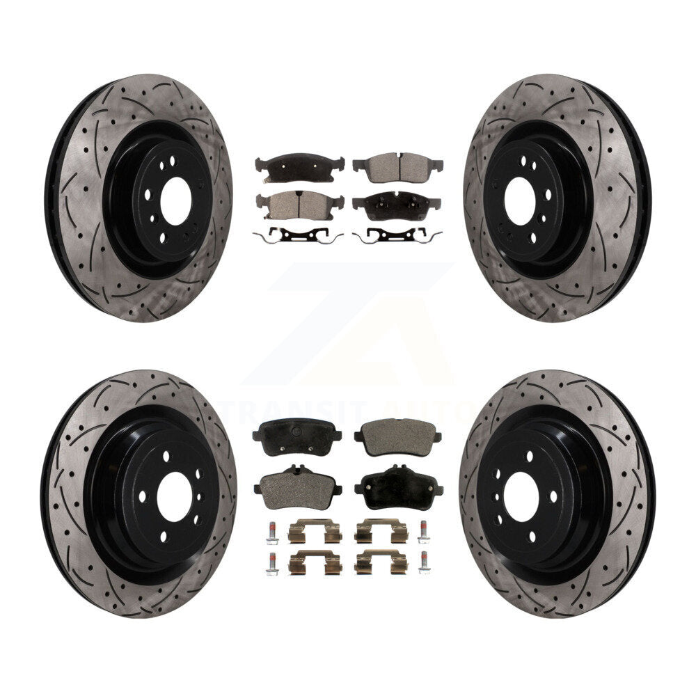 Transit Auto KDF-101824 Disc Brake Kit for 2013-2019 Mercedes-Benz GLS450, Mercedes-Benz GL450, Mercedes-Benz GL350 - Front and Rear