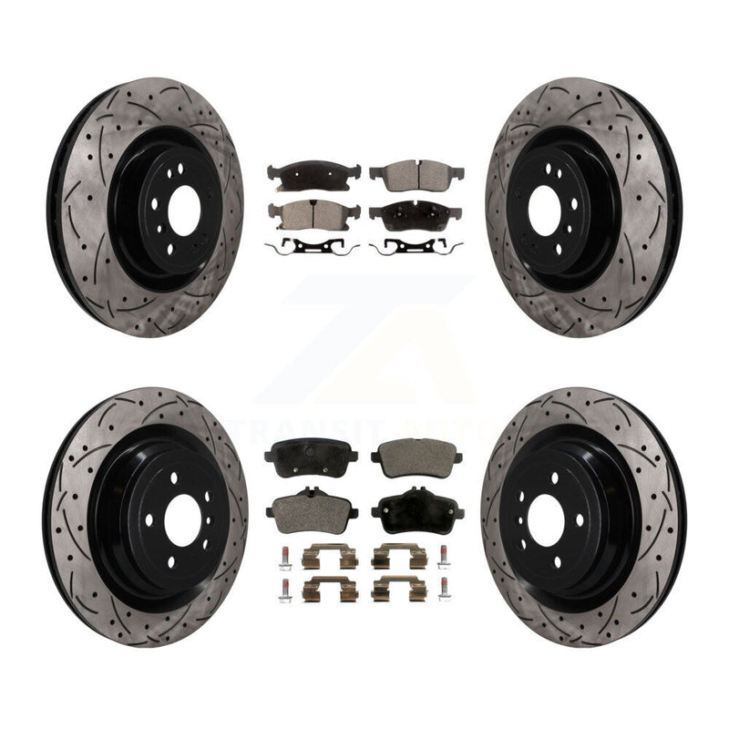 Transit Auto KDF-101824 Disc Brake Kit for 2013-2019 Mercedes-Benz GLS450, Mercedes-Benz GL450, Mercedes-Benz GL350 - Front and Rear