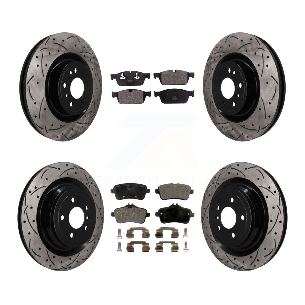 Transit Auto KDF-101825 Disc Brake Kit for 2017 Mercedes-Benz GLS350d - Front and Rear