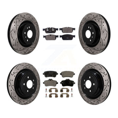 Transit Auto KDF-101825 Disc Brake Kit for 2017 Mercedes-Benz GLS350d - Front and Rear