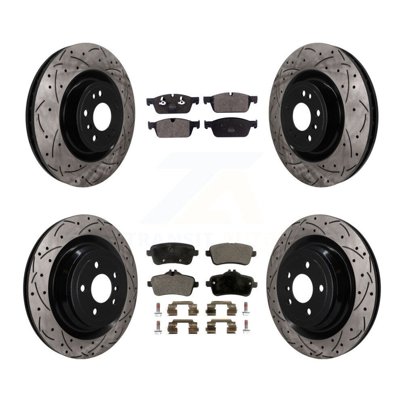 Transit Auto KDF-101825 Disc Brake Kit for 2017 Mercedes-Benz GLS350d - Front and Rear