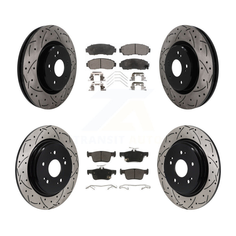 Transit Auto KDF-101826 Disc Brake Kit for 2019-2021 Acura RDX - Front and Rear