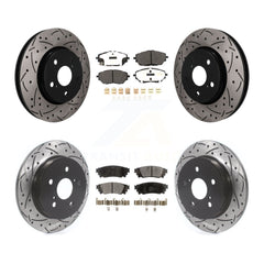 Transit Auto KDF-101828 Disc Brake Kit for 2018 Toyota C-HR - Front and Rear