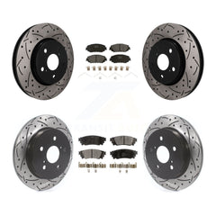 Transit Auto KDF-101829 Disc Brake Kit for 2019 Toyota C-HR - Front and Rear
