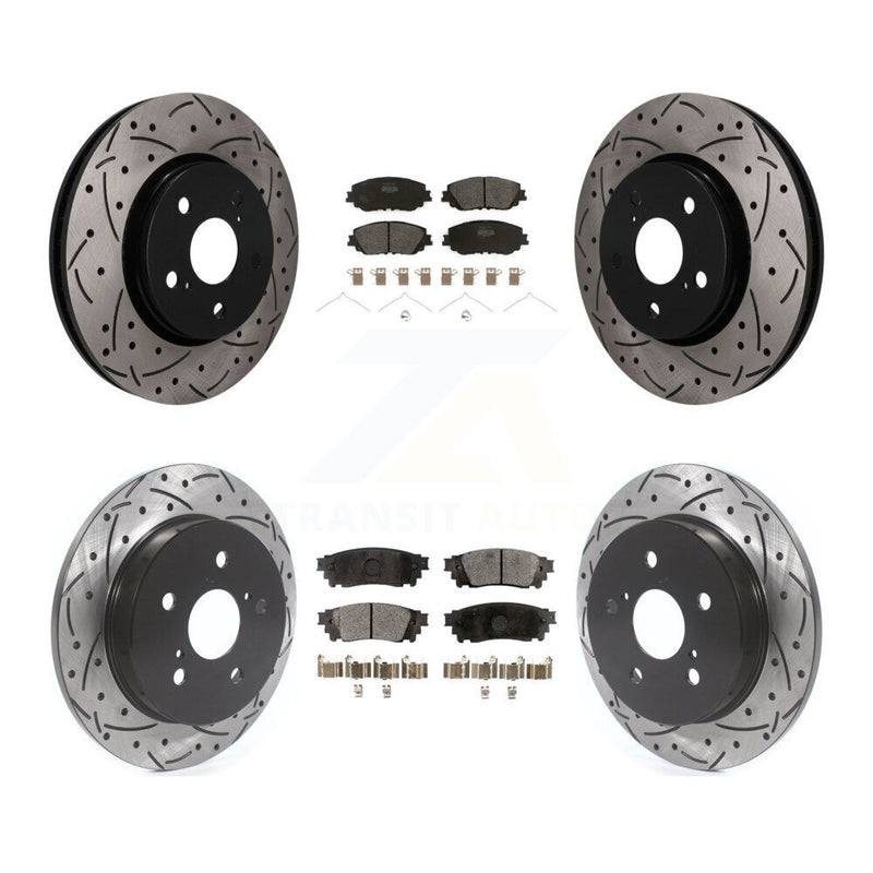 Transit Auto KDF-101829 Disc Brake Kit for 2019 Toyota C-HR - Front and Rear