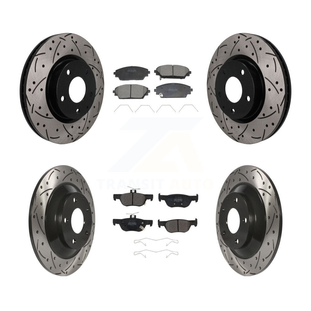 Transit Auto KDF-101832 Disc Brake Kit for 2020-2023 Mazda CX-30 - Front and Rear