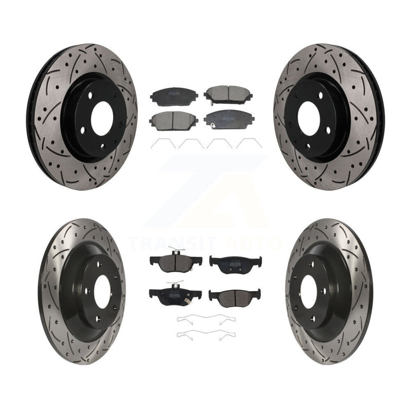 Transit Auto KDF-101832 Disc Brake Kit for 2020-2023 Mazda CX-30 - Front and Rear