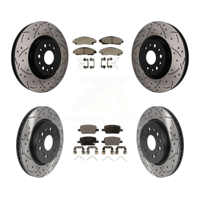 Transit Auto KDF-101833 Disc Brake Kit for 2017-2020 Cadillac XT6, Buick Enclave, Cadillac XT5 - Front and Rear