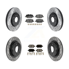 Transit Auto KDF-101836 Disc Brake Kit for 2020 Chevrolet Equinox - Front and Rear