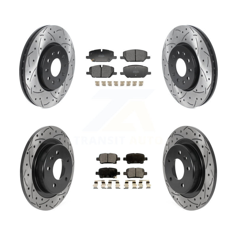 Transit Auto KDF-101836 Disc Brake Kit for 2020 Chevrolet Equinox - Front and Rear