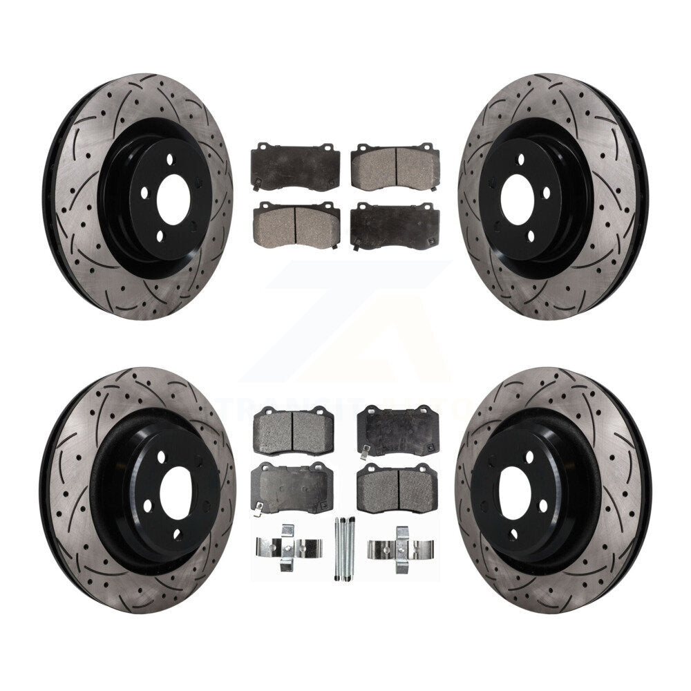 Transit Auto KDF-101838 Disc Brake Kit for 2005-2023 Dodge Challenger, Dodge Charger and More - Front and Rear