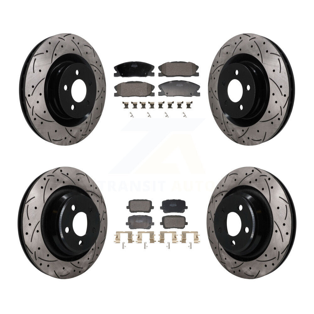Transit Auto KDF-101839 Disc Brake Kit for 2014-2021 Dodge Charger - Front and Rear