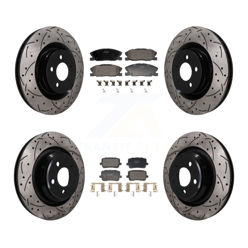 Transit Auto KDF-101839 Disc Brake Kit for 2014-2021 Dodge Charger - Front and Rear