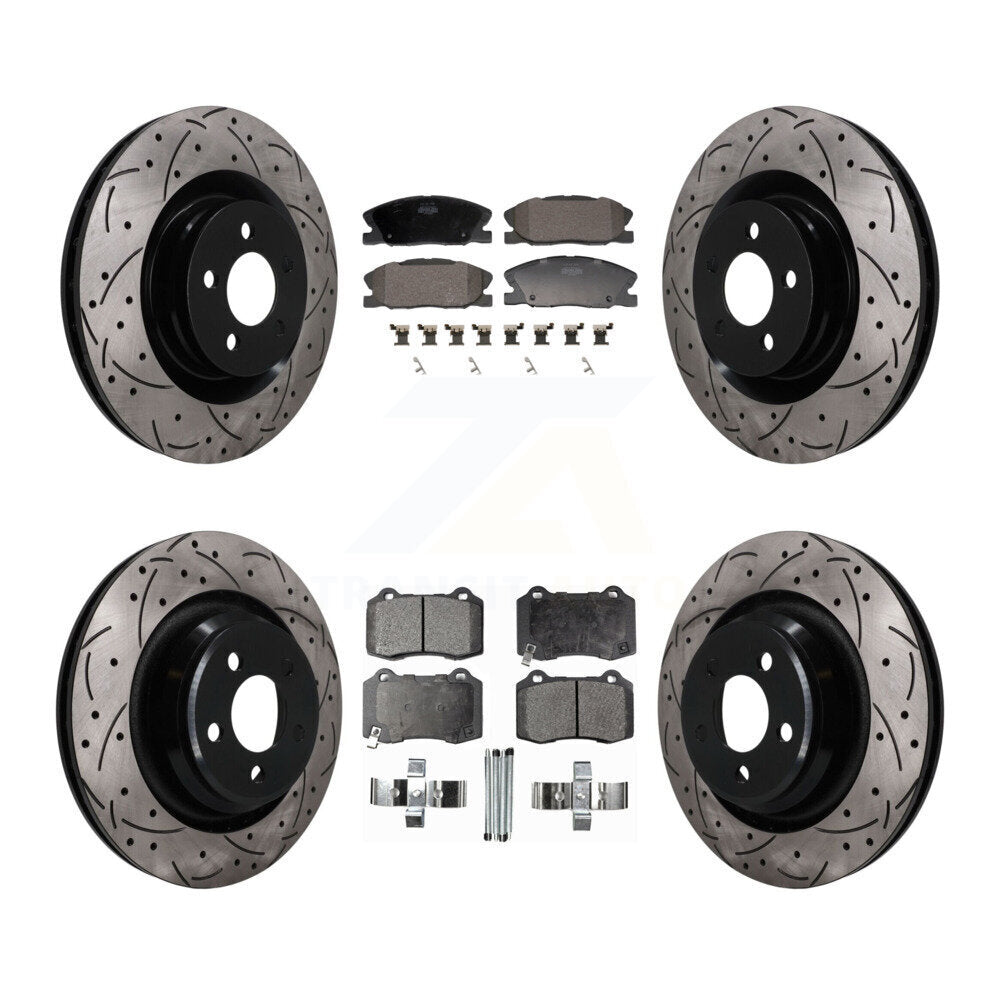 Transit Auto KDF-101840 Disc Brake Kit for 2014-2021 Dodge Charger - Front and Rear