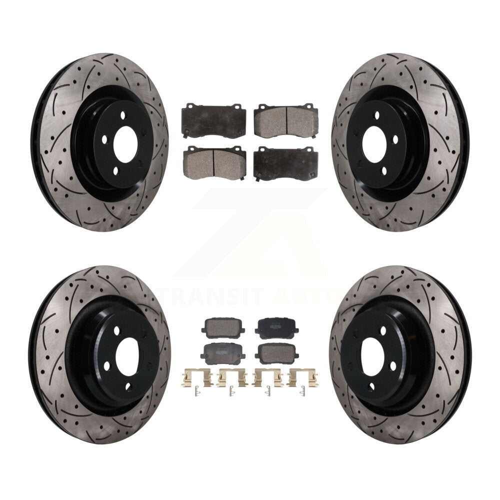 Transit Auto KDF-101841 Disc Brake Kit for 2014-2016 Dodge Charger - Front and Rear