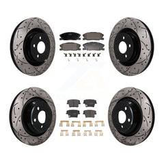 Transit Auto KDF-101843 Disc Brake Kit for 2015 Dodge Charger - Front and Rear