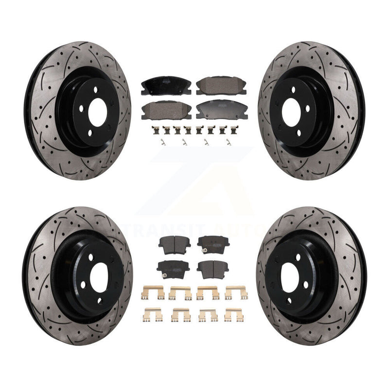 Transit Auto KDF-101843 Disc Brake Kit for 2015 Dodge Charger - Front and Rear
