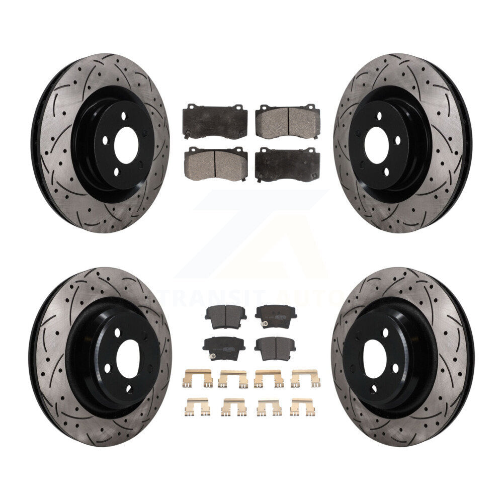 Transit Auto KDF-101844 Disc Brake Kit for 2015 Dodge Charger - Front and Rear