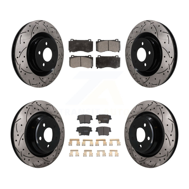 Transit Auto KDF-101844 Disc Brake Kit for 2015 Dodge Charger - Front and Rear