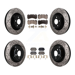 Transit Auto KDF-101845 Disc Brake Kit for 2016 Dodge Charger - Front and Rear