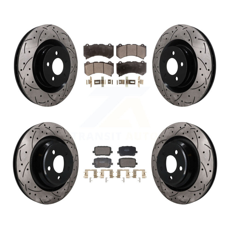 Transit Auto KDF-101845 Disc Brake Kit for 2016 Dodge Charger - Front and Rear