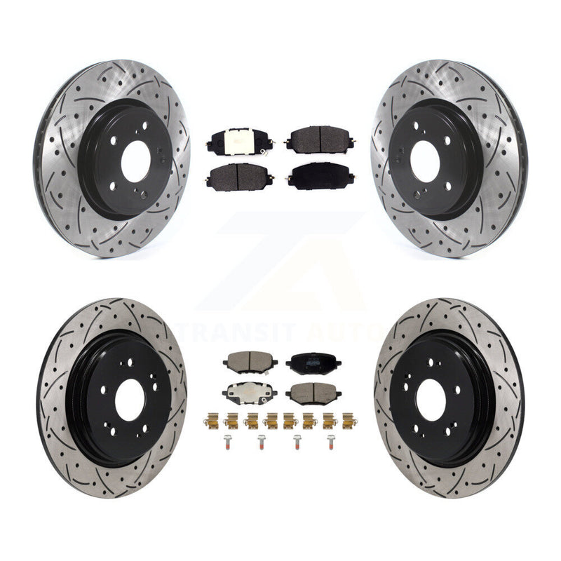 Transit Auto KDF-101846 Disc Brake Kit for 2023 Honda HR-V - Front and Rear
