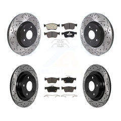 Transit Auto KDF-101847 Disc Brake Kit for 2024 Acura Integra - Front and Rear