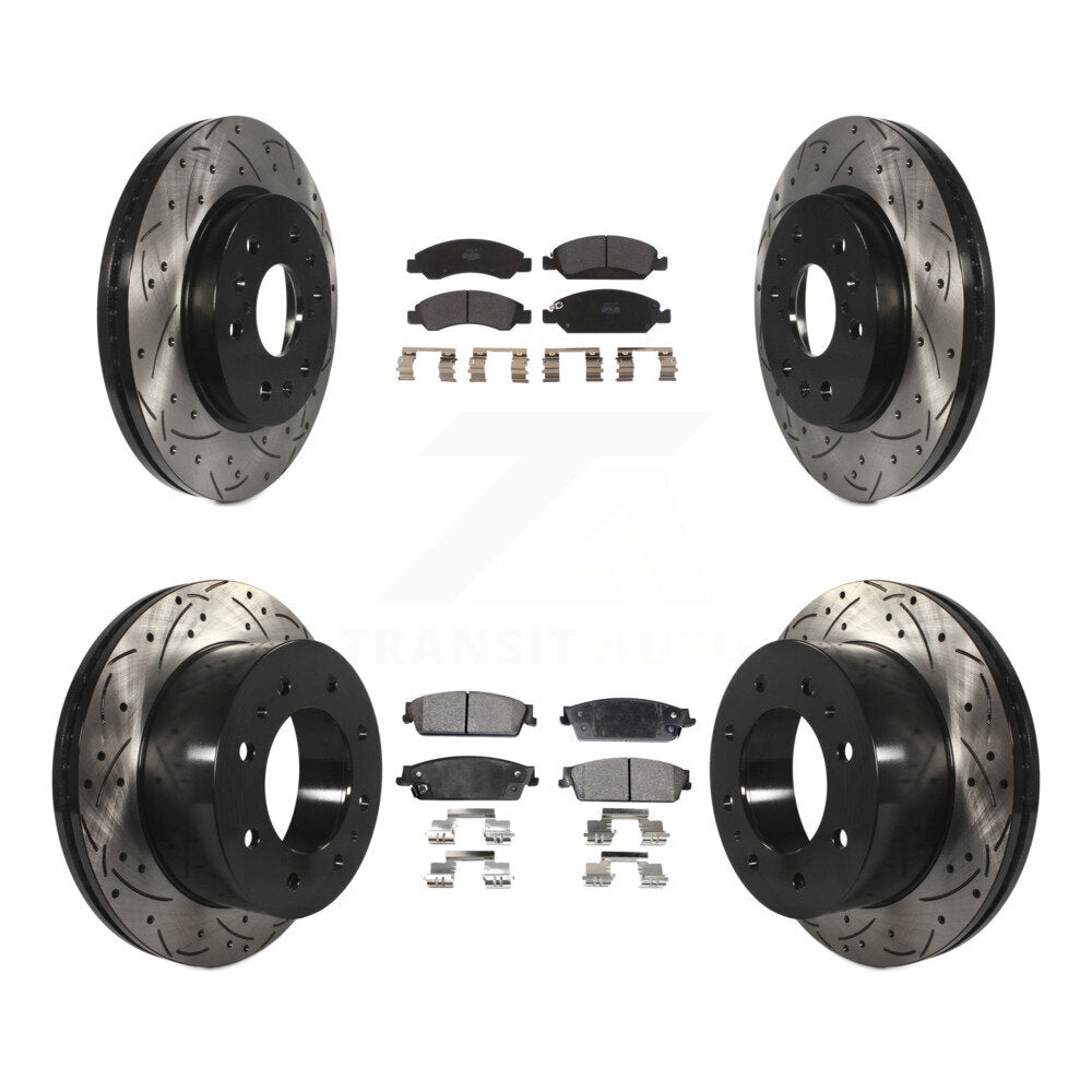 Transit Auto KDF-101850 Disc Brake Kit for 2011 Chevrolet Silverado 1500 - Front and Rear