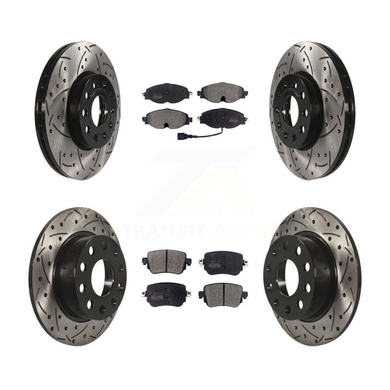 Transit Auto KDF-101851 Disc Brake Kit for 2015 Volkswagen Golf SportWagen - Front and Rear