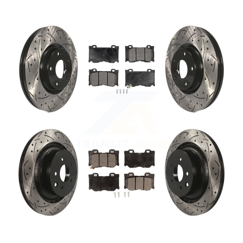 Transit Auto KDF-101852 Disc Brake Kit for 2009-2013 INFINITI G37 - Front and Rear