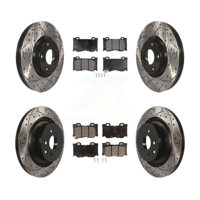 Transit Auto KDF-101852 Disc Brake Kit for 2009-2013 INFINITI G37 - Front and Rear