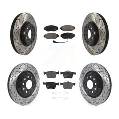 Transit Auto KDF-101855 Disc Brake Kit for 2019-2020 Audi A3 Quattro, Volkswagen Arteon - Front and Rear