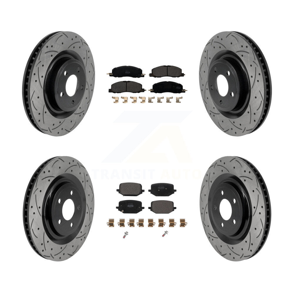 Transit Auto KDF-101856 Disc Brake Kit for 2020-2023 Lincoln Aviator - Front and Rear