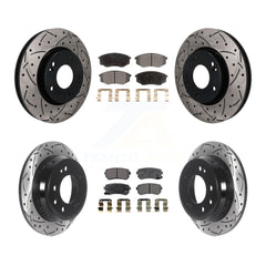 Transit Auto KDF-101857 Disc Brake Kit for 2010-2012 Kia Sportage, Hyundai Tucson - Front and Rear