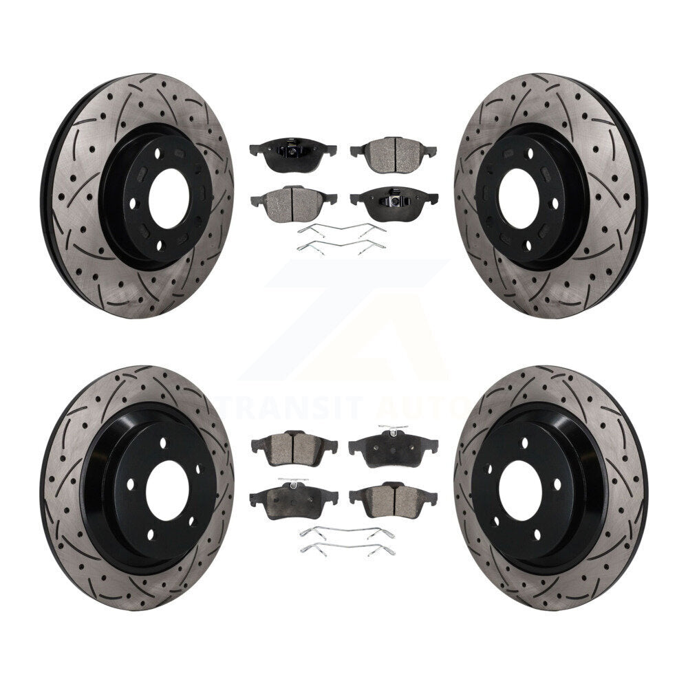 Transit Auto KDF-101859 Disc Brake Kit for 2006-2017 Mazda 5 - Front and Rear