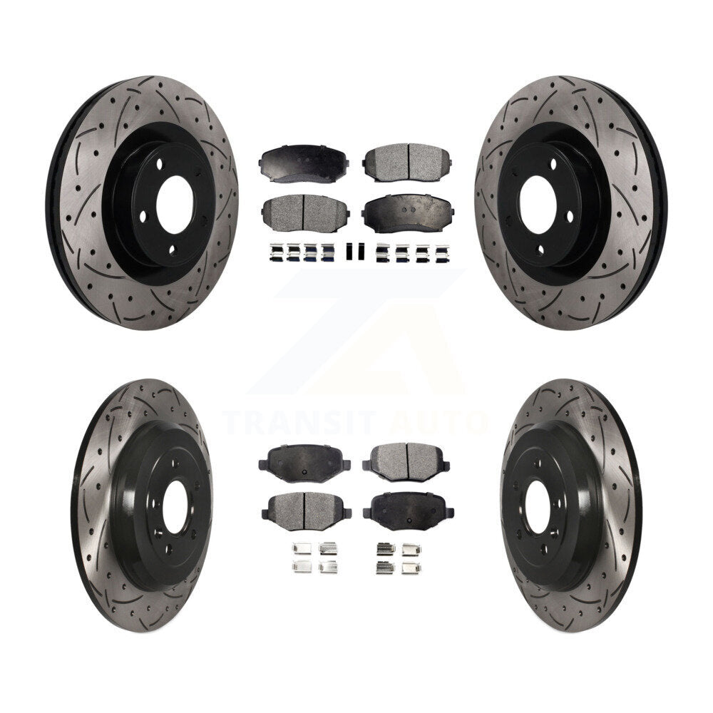 Transit Auto KDF-101862 Disc Brake Kit for 2011-2015 Ford Edge, Lincoln MKX - Front and Rear