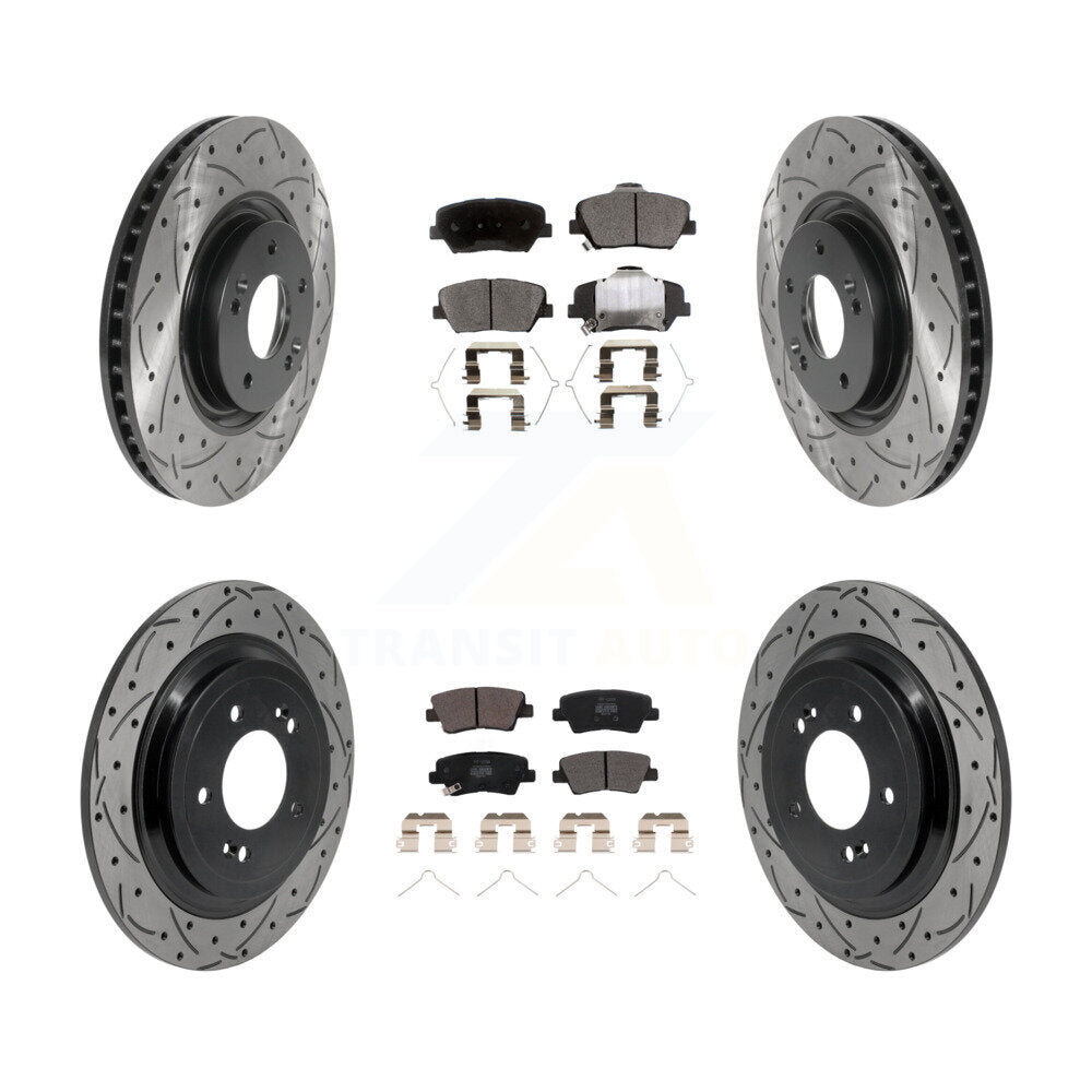 Transit Auto KDF-101863 Disc Brake Kit for 2019-2020 Hyundai Nexo - Front and Rear