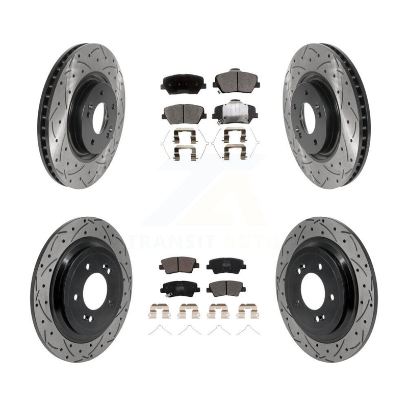 Transit Auto KDF-101863 Disc Brake Kit for 2019-2020 Hyundai Nexo - Front and Rear