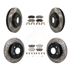 Transit Auto KDF-101864 Disc Brake Kit for 2019-2023 Nissan Altima - Front and Rear