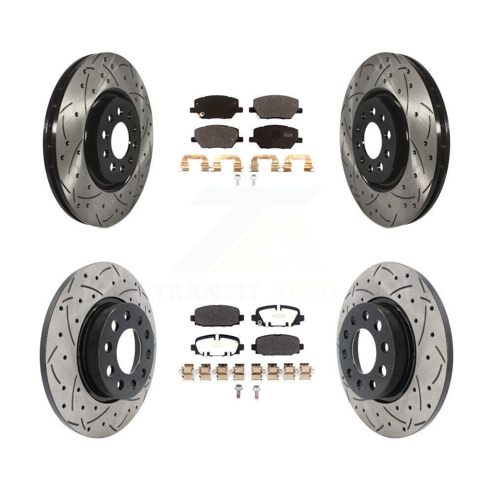 Transit Auto KDF-101866 Disc Brake Kit for 2023 Jeep Compass - Front and Rear
