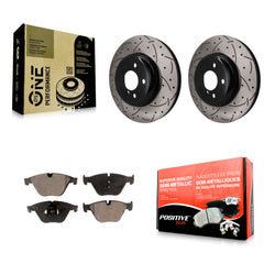 Transit Auto KDF-101867 Disc Brake Kit for 2011-2019 BMW 535d, BMW 535d xDrive and More - Front