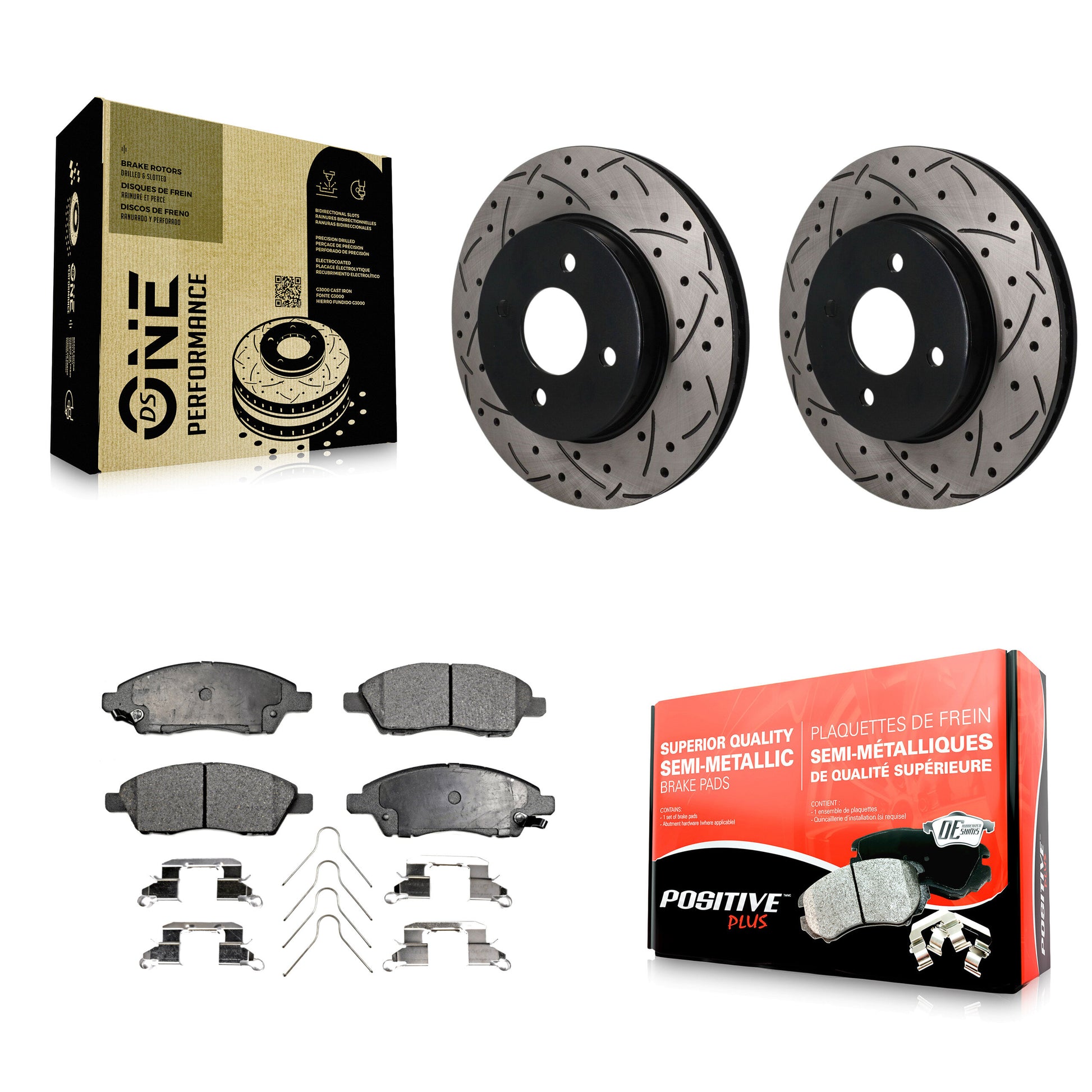 Transit Auto KDF-101869 Disc Brake Kit for 2012-2019 Nissan Micra, Nissan Versa Note, Nissan Versa - Front