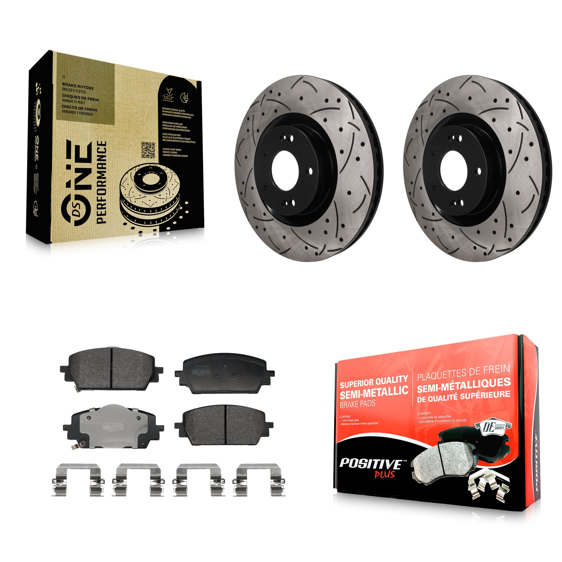 Transit Auto KDF-101870 Disc Brake Kit for 2021-2025 Hyundai Santa Cruz, Hyundai Santa Fe, Kia Sorento - Front