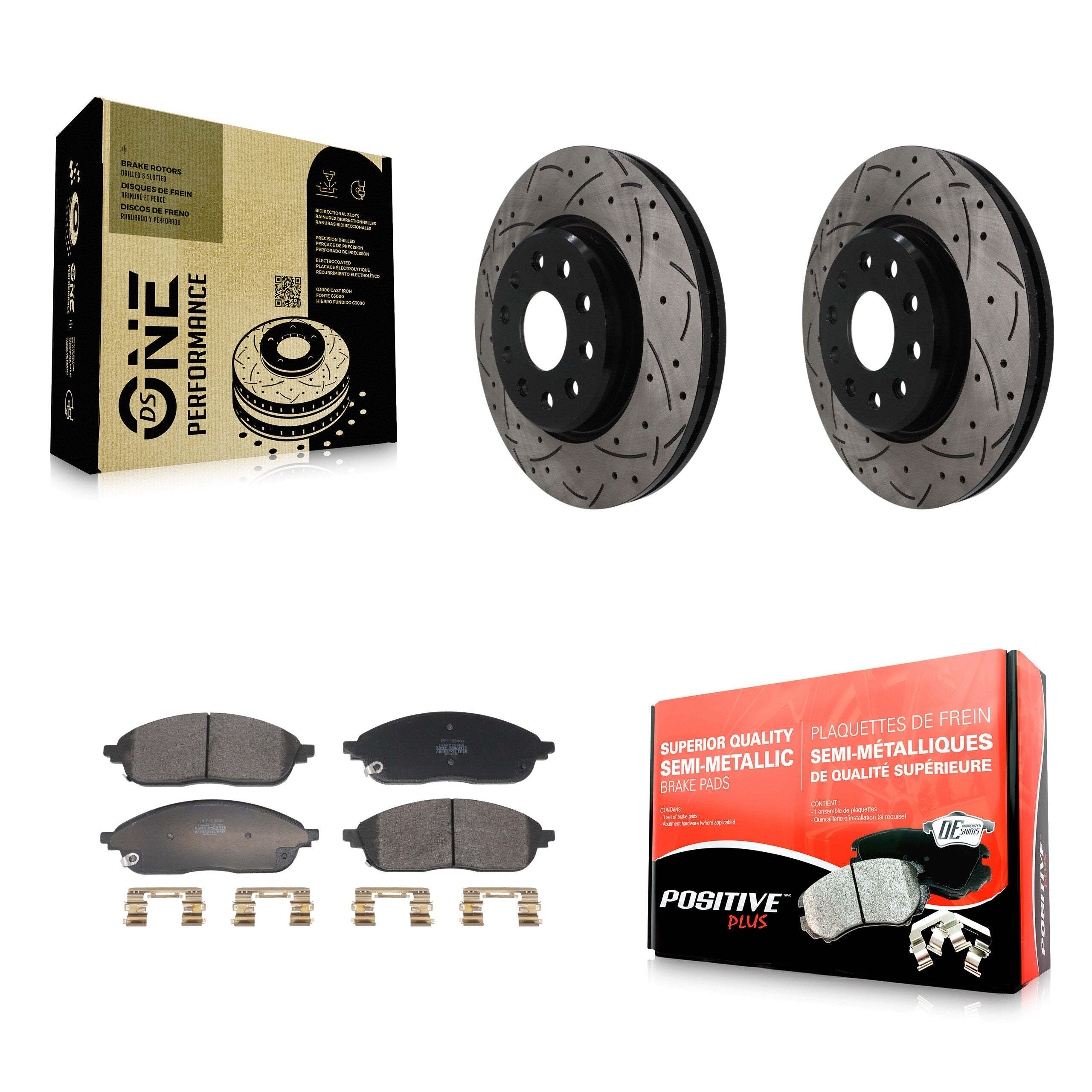 Transit Auto KDF-101873 Disc Brake Kit for 2021 Jeep Grand Cherokee L - Front