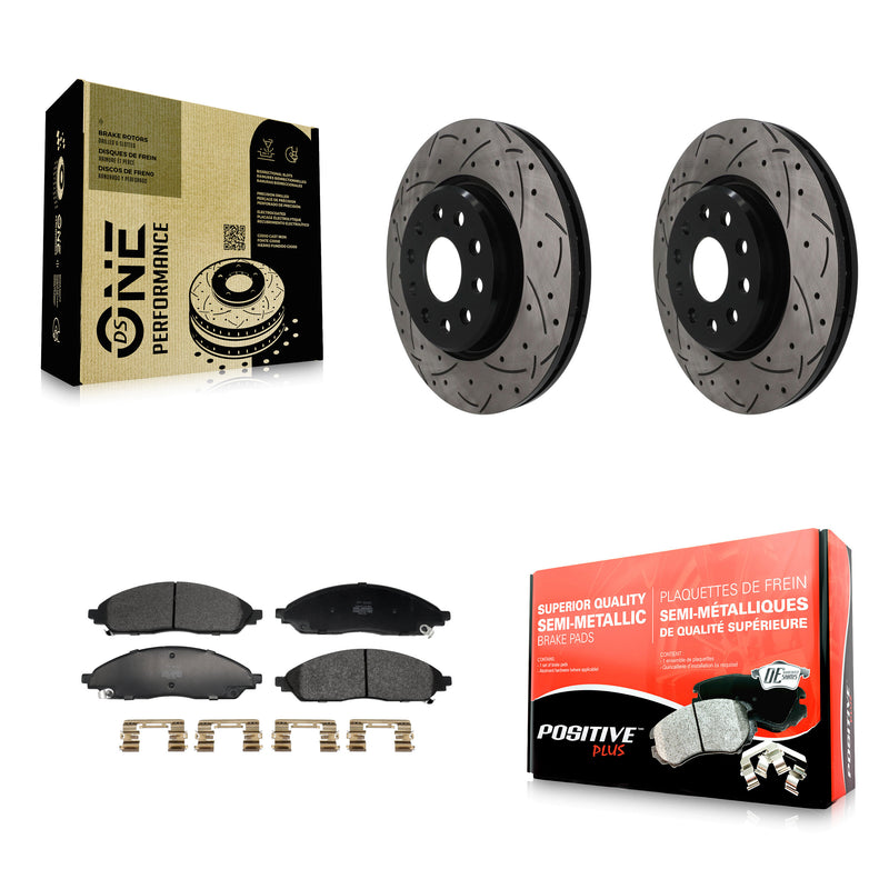 Transit Auto KDF-101874 Disc Brake Kit for 2022-2023 Jeep Grand Cherokee, Jeep Grand Cherokee L - Front
