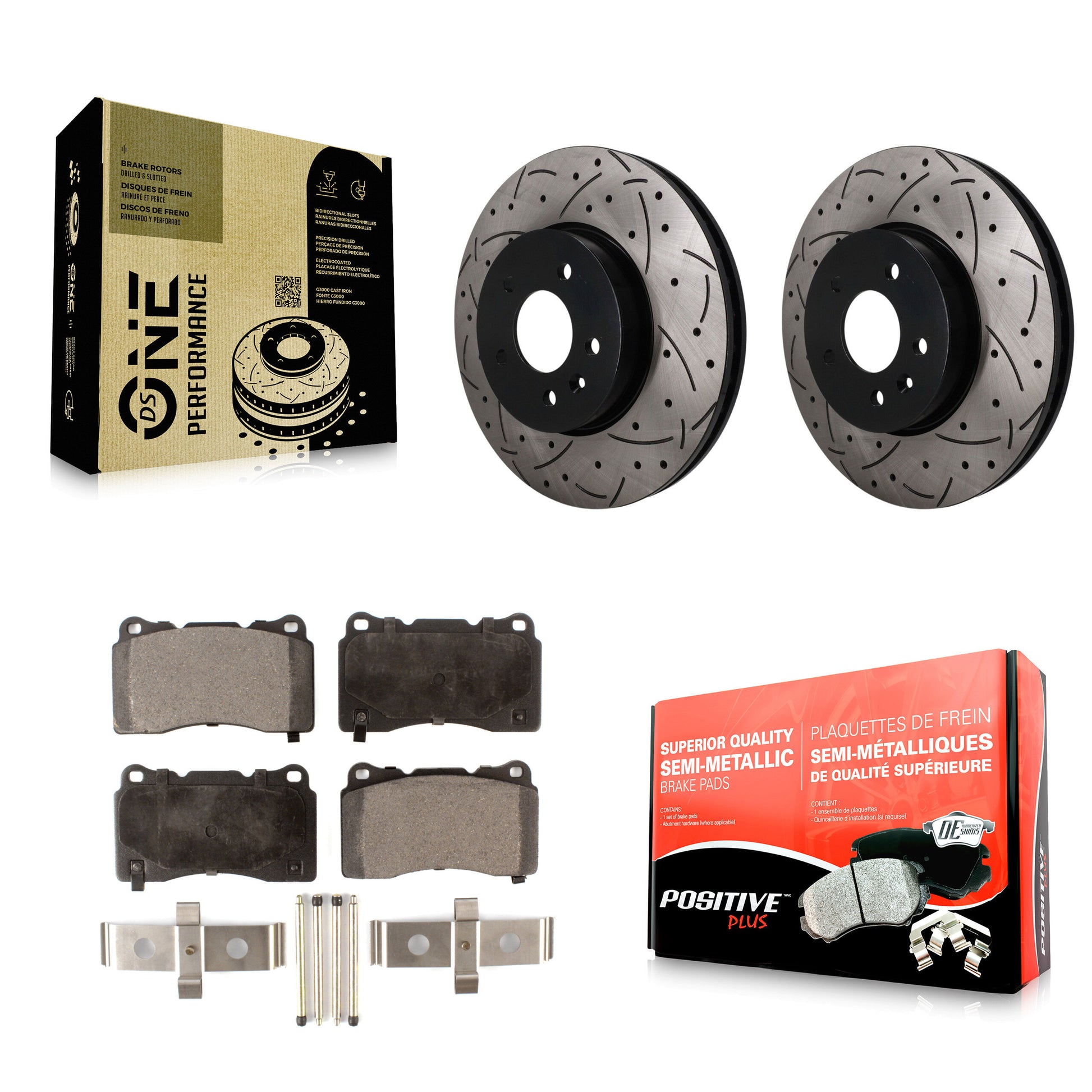 Transit Auto KDF-101875 Disc Brake Kit for 2013-2019 Cadillac ATS - Front