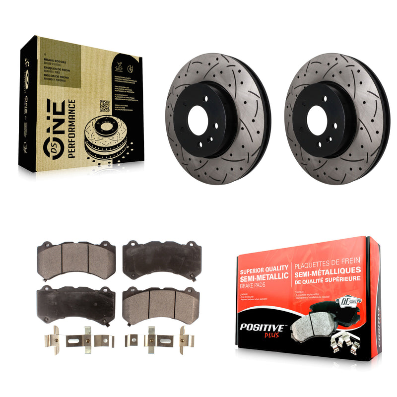 Transit Auto KDF-101876 Disc Brake Kit for 2017-2019 Cadillac ATS - Front